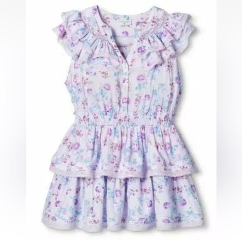 Love Shack Fancy x Target Lou Double Ruffle Dress Sz Small SOLD OUT LAVENDER